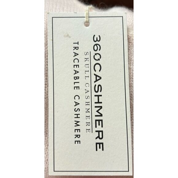 360 Cashmere Wide Neck Cashmere Sweater in Baby Pink NWT Size Large - Picture 4 of 5